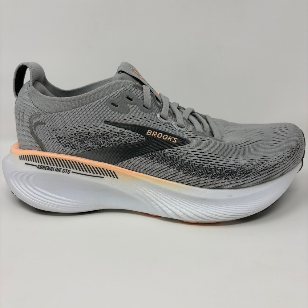 Brooks Adrenaline GTS 25 Womens Size 7 2E Extra Wide Grey Running Shoes